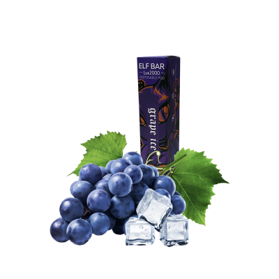 Elf Bar LUX 2000 Grape Ice (Виноград Айс) Одноразовый POD