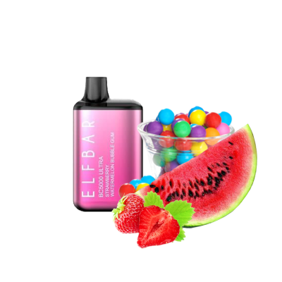 Elf Bar ULTRA BС5000 Strawberry Watermelon Bubble Gum (Клубника Арбуз Бабл-Гам) Одноразовый POD