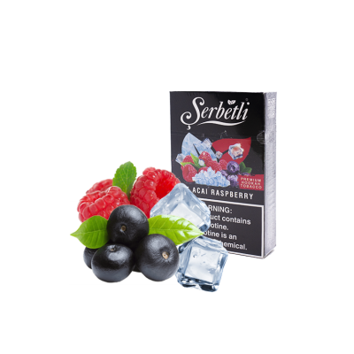 Табак Serbetli Ice Raspberry Acai (Ледяные Малина Асаи, 50 г)
