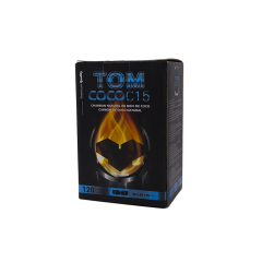 Кокосовый уголь для кальяна Tom Cococha C15 (1 кг, 120 шт, флэт)