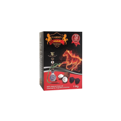 Кокосовый уголь для кальяна Garden большой кубик (1 кг, 72 шт, р25)