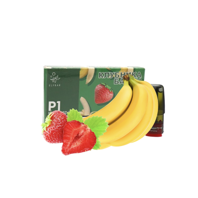 Картридж Elf Bar P1 Strawberry banana (Клубника Банан)