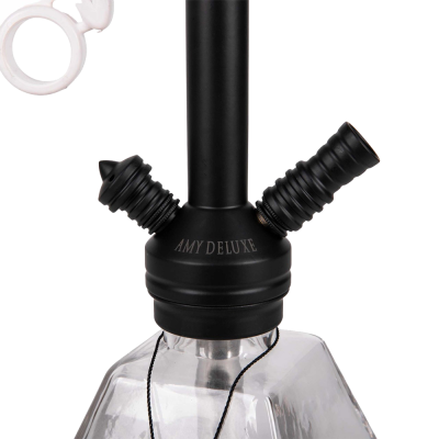 Кальян Amy Deluxe 652 Black (чёрный, полный комплект)