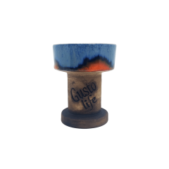 Глиняная чаша Gusto Bowls Rook Blue Orange (Синий Оранжевый)