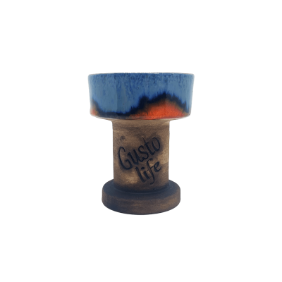 Глиняная чаша Gusto Bowls Rook Blue Orange (Синий Оранжевый)