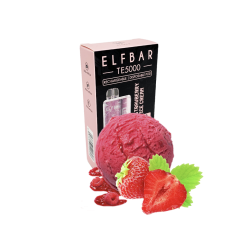 Elf Bar TE5000 Strawberry Ice Cream (Клубника Мороженое) Одноразовый POD