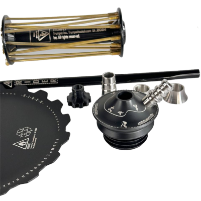 Кальян Trumpet Hookah Rider Black (чёрный, базовый комплект)