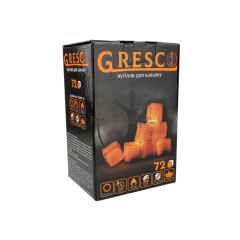 Ореховый уголь для кальяна Gresco (1 кг, 72 шт, р25)