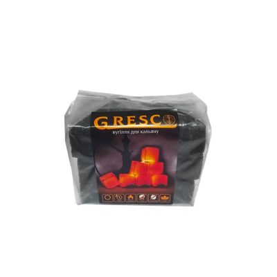 Ореховый уголь для кальяна Gresco (0,5 кг, 36 шт, р25, без коробки)