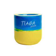 Глиняная чаша Tiaga Hookah Blue Yellow (Желтый Синий)