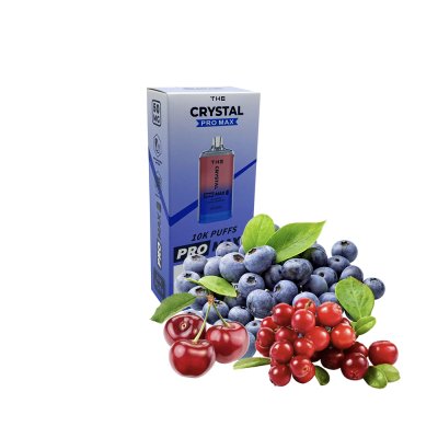 The Crystal Pro Max 10000 Blueberry Cherry Cranberry (Черника Вишня Клюква) Одноразовый POD