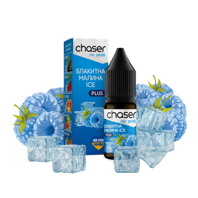 Жидкость Chaser Blue Raspberry Ice Plus (Голубая Малина Лёд, 50 мг, 10 мл)
