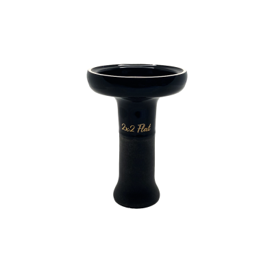 Глиняная чаша 2x2Hookah Flat New Black (Чёрный)