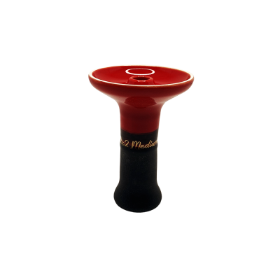 Глиняная чаша 2x2Hookah Medium Graphit Red (Красный)