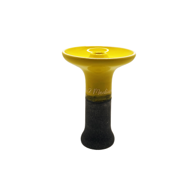 Глиняная чаша 2x2Hookah Medium Graphit yellow (Жёлтый)