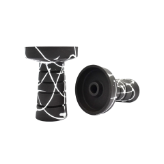 Глиняная чаша Gusto Bowls Harmony Black Glaze White (белая поливка)