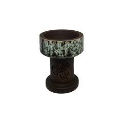 Глиняная чаша Gusto Bowls Rook White Green (Белый, Зелёный)