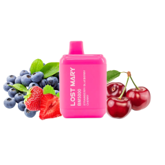 Lost Mary BM5000 Strawberry blueberry cherry (Клубника Черника Вишня) Одноразовый POD