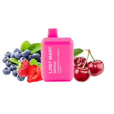 Lost Mary BM5000 Strawberry blueberry cherry (Клубника Черника Вишня) Одноразовый POD