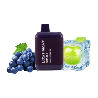 Lost Mary BM5000 Grape apple ice (Виноград Яблуко Лід) Одноразовий POD