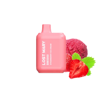 Lost Mary BM5000 Strawberry ice cream (Клубника Мороженое) Одноразовый POD