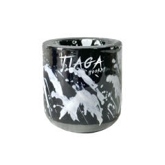 Глиняная чаша Tiaga Hookah Black hurricane (Чёрный, Белый)