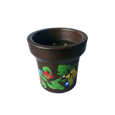 Глиняная чаша GrynBowls Accent Ornament Green (Зелёный орнамент)