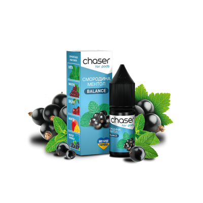 Рідина Chaser Blackcurrant Menthol Balance (Смородина Ментол, 50 мг, 10 мл)