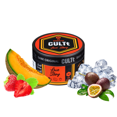 Табак CULTt Medium M35 Love Story (Маракуя Медовая Дыня Клубника Лёд, 100 г)