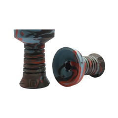 Глиняная чаша Lavart Caldera Fire Azure (синий с красным)