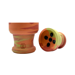 Глиняная чаша Lavart Nedra Sunset (оранжевый с красным и жёлтым)