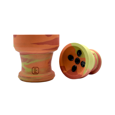 Глиняная чаша Lavart Nedra Sunset (оранжевый с красным и жёлтым)