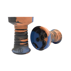 Глиняная чаша Lavart Spectra Oranight (оранжевый с синим)