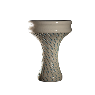 Глиняная чаша Etna Katana Cut White (Белый)