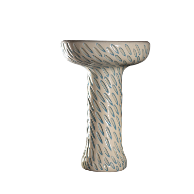 Глиняная чаша Etna Phunnel Cut White (Белый)