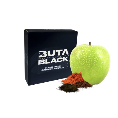 Табак Buta Black Kashmir Green Apple (Кашмир Зеленое Яблоко, 100 г)