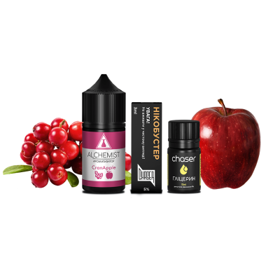 Набір для самозамішування Alchemist Salt CranApple (Журавлина Яблуко, 50 мг, 30 мл)