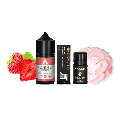Набор для самозамеса Alchemist Salt Marshmellow (Маршмеллоу, 50 мг, 30 мл)