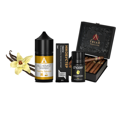 Набор для самозамеса Alchemist Salt Vanilla Tobacco (Табак Ваниль, 50 мг, 30 мл)