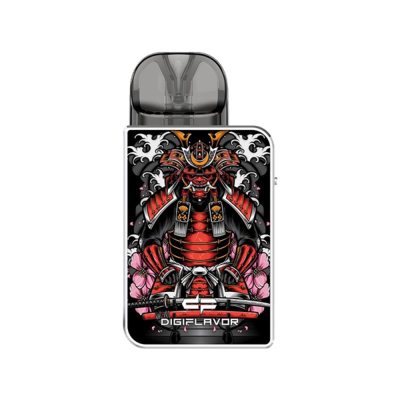 GeekVape Digiflavor Digi-U 1000 Samurai Silver (Металлик с красным, с картриджем) Многоразовый POD