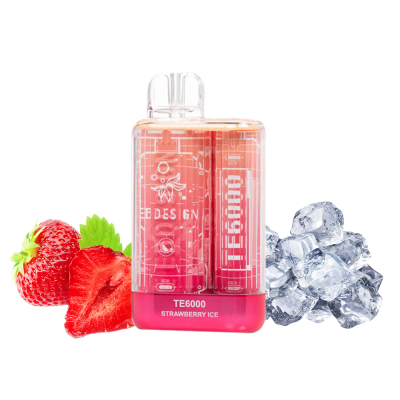 Elf Bar TE6000 Strawberry Ice (Клубника Лёд) Одноразовый POD