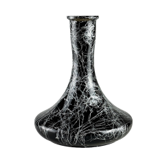 Колба для кальяна Craft Silver Splash (Чёрный, серебристые разводы) 