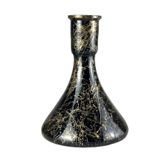 Колба для кальяна Candy Loop Gold Splash (Чёрный, золотистые разводы) 