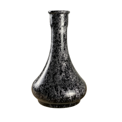 Колба для кальяна Drop Silver Splash (Чёрный, серебристые разводы) 