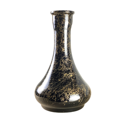 Колба для кальяна Drop Gold Splash (Чёрный, золотистые разводы) 