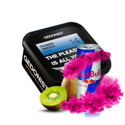 Табак Gedonist №14 Power shock (Энергетик Киви, 200 г)