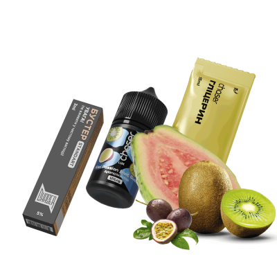 Набор для самозамеса Chaser Lux Kiwi Passion Fruit Guava Ultra (Киви Маракуйя Гуава, 50 мг, 30 мл)