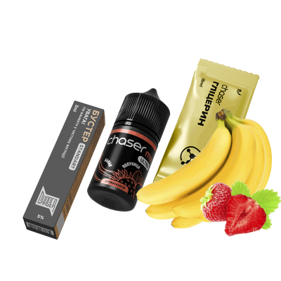 Набор для самозамеса Chaser Mix Strawberry Banana Ultra (Клубника Банан, 50 мг, 30 мл)