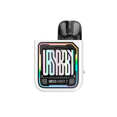 Lost Vape Ursa Baby 2 900 Tech White Fancy Maze (Белый, с картриджем) Многоразовый POD