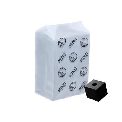 Ореховый уголь для кальяна Mind Air Gap (1 кг, 72 шт, р25, без коробки)